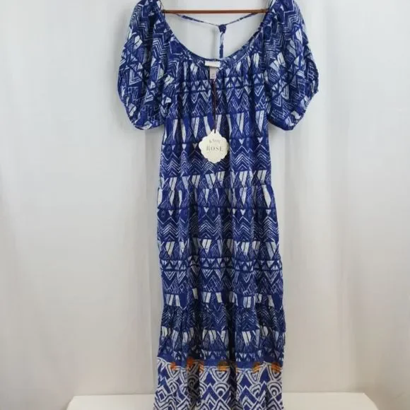 Knox Rose Tiered Boho Dress NWT XS - Picture 2 of 11